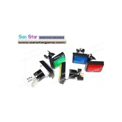 10 pcs of 50*33mm Illuminated push button-game accessory for amusement machine/arcade game machine/game machine