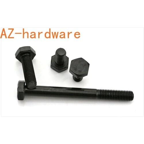 12.9-grade external hexagonal screw alloy steel high-strength outer hexagonal Half tooth bolt M12M14M16M18 2PCS