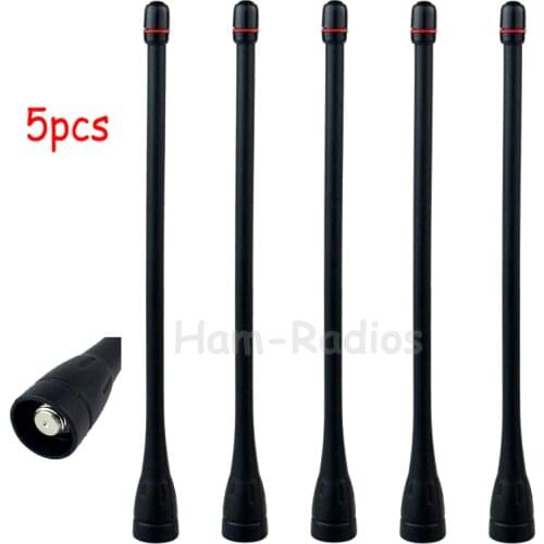 5pcs Two-way Radio antenna UHF 400-470MHz High Gain Antenna for ICOM F21 F21S F30GT F3 F4 F40GT F3061 Walkie Talkie
