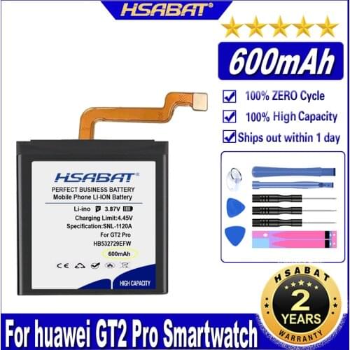 HSABAT HB532729EFW 600mAh Battery for Huawei GT2 Pro Batteries