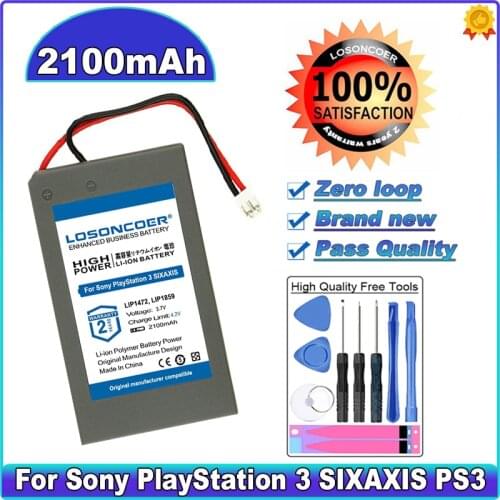 LOSONCOER 2100mAh Battery LIP1472, LIP1859 For Sony PlayStation 3 SIXAXIS, PS3 PlayStation3 Battery Batteries
