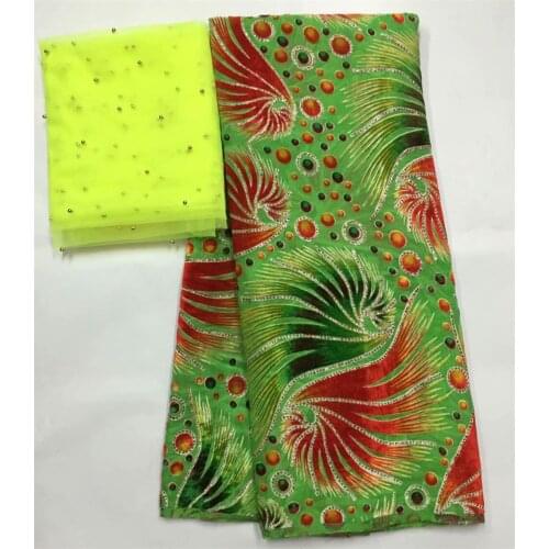 Satin fabric latest nigerian lace fabric with beaded high quality 2018 velvet lace african lace fabric 5+2yard/piece