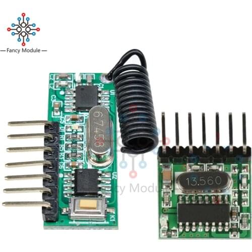 Wireless Wide Voltage Coding Transmitter 4-Channel Receiver Learning Code Decoder Module for 433Mhz Remote Control
