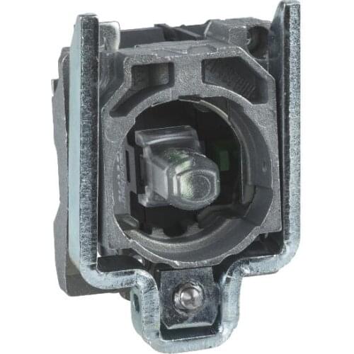 ZB4BW0B35 Green light block with body/fixing collar with integral LED 24V 1NO+1NC