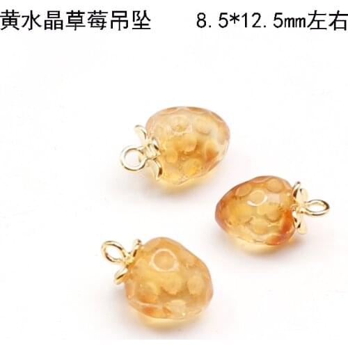 One pieces loose beads RED AGATE LCITRINE PEACH SHAPE PENDANT 17MM for DIY jewelry making FPPJ wholesale