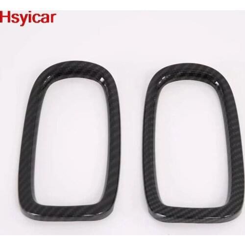 Hsyicar For Toyota Prius 2019 2020 Front Dashboard Left Right Air Condition Vent AC Outlet Cover Trim Accessories ABS Carbon