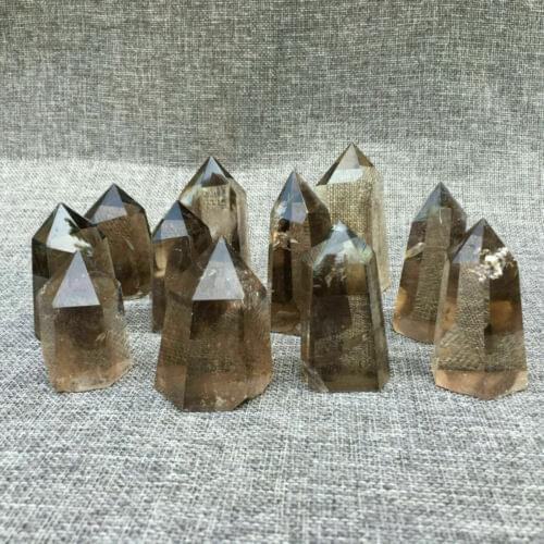 2.2lb Natural Smoked Quartz Obelisk Crystal Wand Heal