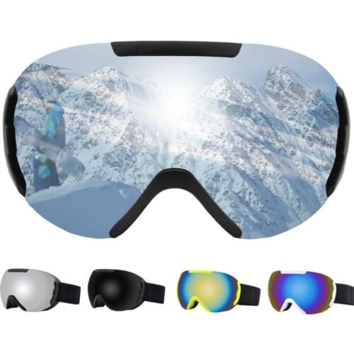 Ski goggles double layers UV400 anti-fog big ski mask glasses skiing snow men women snowboard goggles