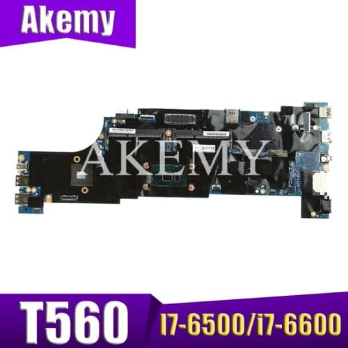 Akemy T560 Motherboard For Lenovo T560 W560S P50S Laotop Mainboard with i7-6500U CPU 2GB GPU