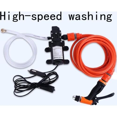 High Pressure Washer Spray Gun with Hose 8mm Spray Outlet 12V Car Electric Water Cleaner Wash Pump Kit Portable Wash Gun