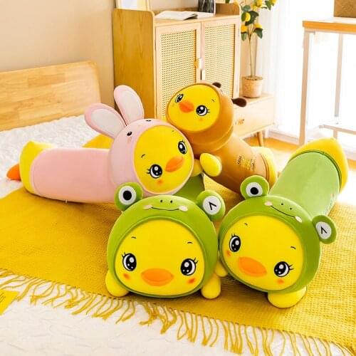 Stuffed animals duck toy plush duck throw pillow cushion cosplay bee rabbit frog baby kids toys home decor bed sleep use
