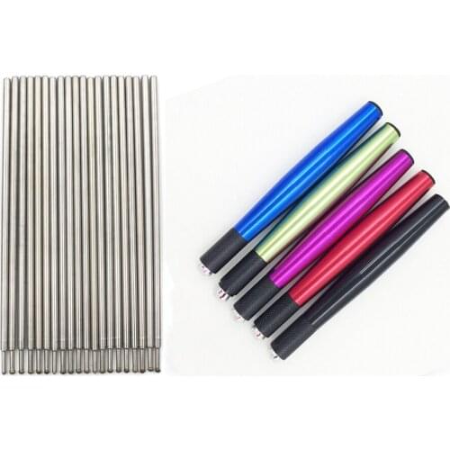 Fine Point Dual Head Tattoo Skin Marker Pen Red Scribe CD Making Pen Childrens Drawing Pen 5 pcs pen and 100 pcs Refill kit