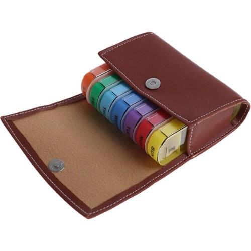 New 28 Squares Weekly 7 Days Tablet Pill Box Holder Medicine Storage Organizer Container Case Wallet Medicine Box Travel Case