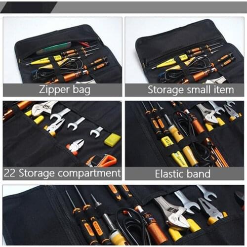 New Multifunction Oxford Cloth Folding Wrench Bag Tool Portable Tools Pouch Holder Case Organizer Roll Pocket Storage K9H0
