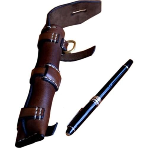 New Real Leather Pen Case Handmade Single Fountain Pen Deluxe Pen Case