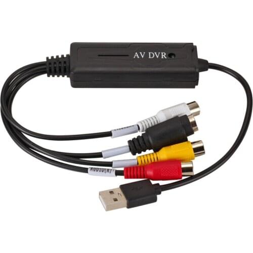 Good Quality USB2.0 Portable Live Streaming Converter Plug And Play ABS TV Adapter Audio Video Card Mini VHS To DVD For PC