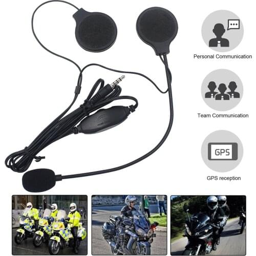 Portable Hands-free Motorcycle Helmet Earphone Motorbike Headset with Microphone Helmet Headset