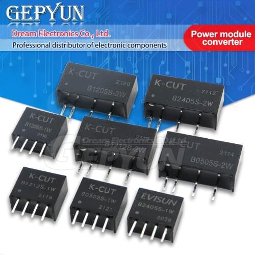 1pcs Power module converter 1W 2W B0505S-1W B0505S-2W B1205S-1W B1205S-2W B1212S-1W B1212S-2W B2405S-1W B2405S-2W