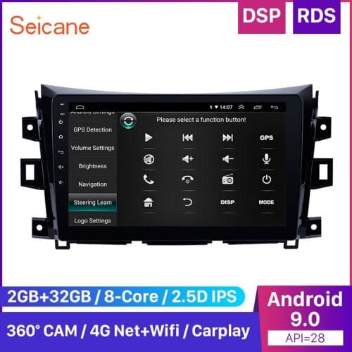 Seicane 2din Android 9.0 for 2011 2012-2016 Nissan NAVARA Frontier NP300 Renault Alaskan Car GPS Navi Stereo Head Unit Bluetooth
