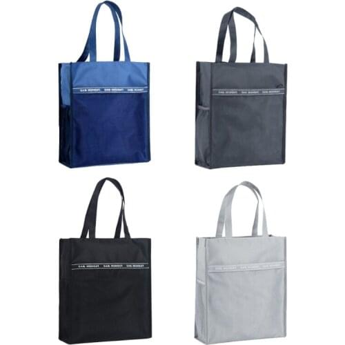 Oxford Cloth Document Bag Large Space Handbag Multi Purpose Usage for Storing Folder Notebooks Stationery Accessories LX0B