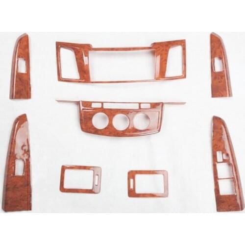 Tonlinker Cover Case Stickers for TOYOTA Hilux/Fortuner Car Styling 8 PCS Carbon Fiber Interior parts Decoration Cover stickers