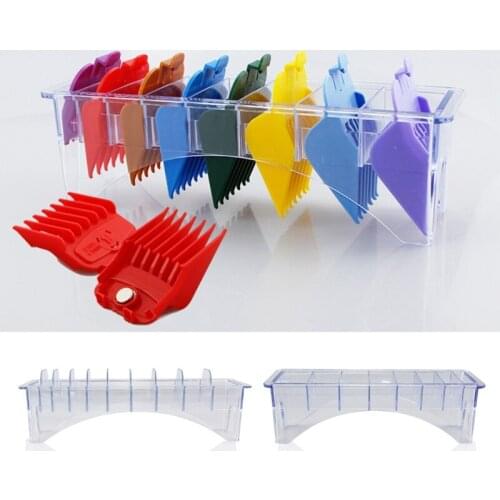 Universal 8/10 Grid Base Hair Clipper Limit Comb Storage Box Caliper Case Guide