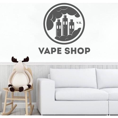 Vape Vaporized Cloud Design Vape Shop Letter Wall Art Wall Vinyl Sticker Decal For Vape Shop Decoration Removable A001758