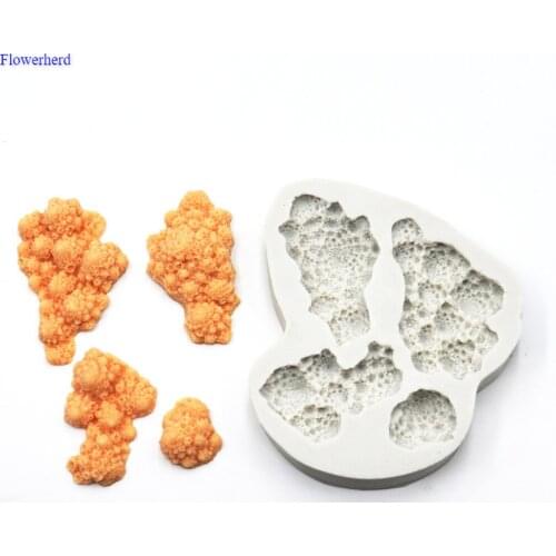 DIY Cake Baking Tools Coral Lake Rock Bubbles Fondant Cake Silicone Mold Birthday Decoration Cake Chocolate Mold Cake Decorating