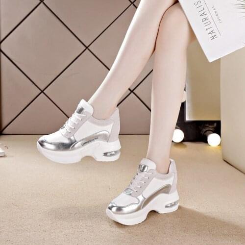 Womens Sneakers with Platform Womens Shoes Casual Woman Wedge Basket Shoes Tennis Female Thick Womans Trainers