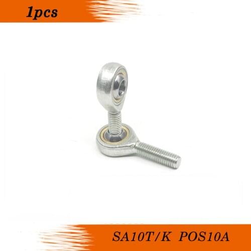1PCS Free Shipping Rod End ball joint SA10TK SA10T/K POS10A 10mm GAR10UK male threaded ball joint rotule articulation