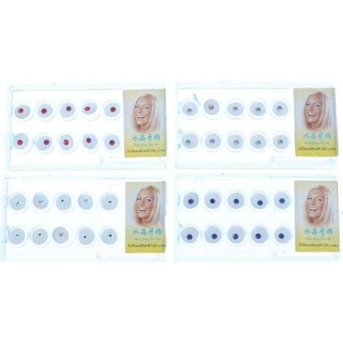 10pcs Diamond Teeth Whitening Studs Denture Teeth Crystal Ornament Oral Hygiene Tooth Decoration