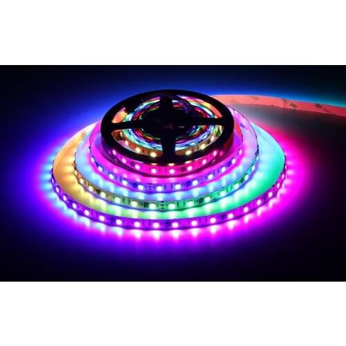 5050 SMD RGB WS2811 led strip 5m 60leds/m DC12V 2811 Addressable Digital led strip Led Pixels External 1 ic control 3 Leds