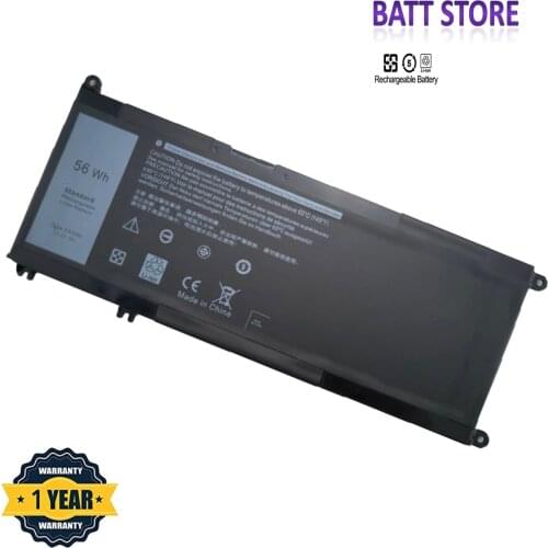 33YDH 56Wh 15.2V Laptop Battery for Dell Inspiron 15 7577 17 7000 7778 7779 7786 7773 G3 3579 3779 G5 5587 G7 7588