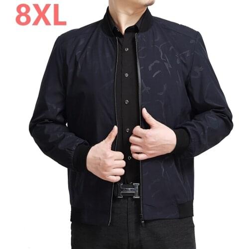 8XL 6XL 5XL brand sale quality Bomber casual jackets coat men, cotton jacket black solid coats clothing Jacket clothes