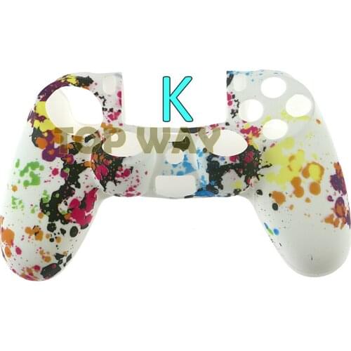 ChengChengDianWan Camouflage Camo Silicone Rubber Soft sleeve Skin Grip Cover Case Protector for Playstation 4 PS4 Controller