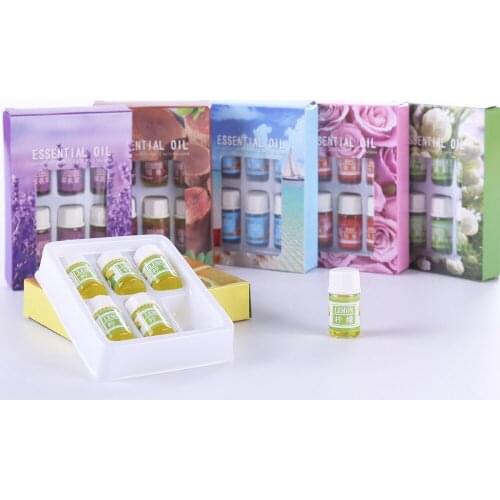 Floral Humidifier Essential Oil Natural Aromatherapy Essential Oil Natural Skin Care, Yoga, SPA 6 Boxes Set