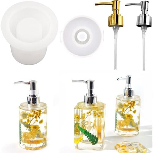 DM105 Perfume Bottle Cup Silicone Resin Mold Kit Split Container Epoxy Silicon Mould DIY Craft Jewelry Tools