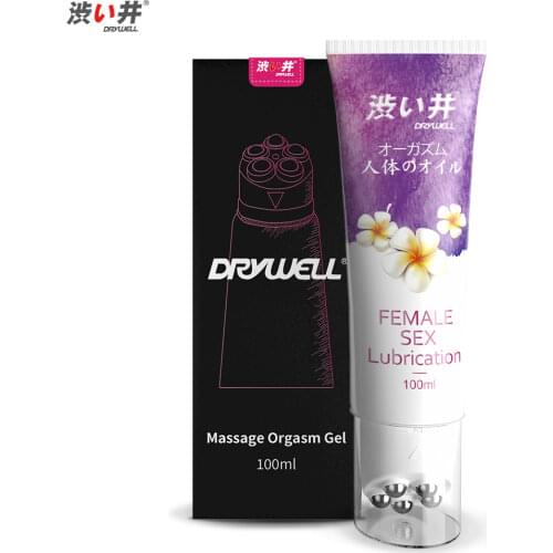 DRY WELL Sex Gel Orgasm Woman Lubricant 100ml Roll-on Sex Intense Pleasure Oil for Body Orgasmic Gel for Women Sexual Anal
