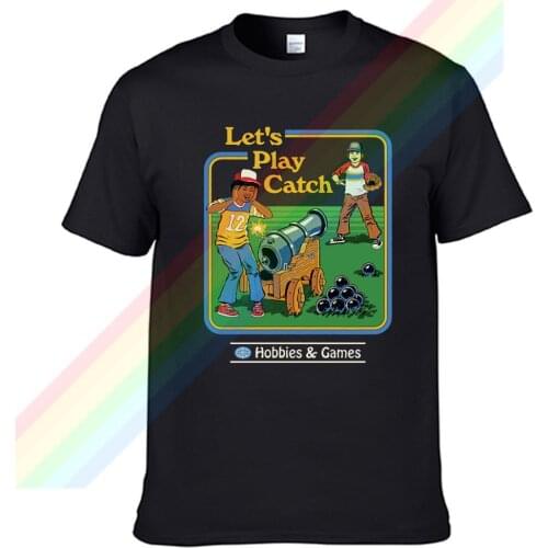Lets Play Catch Hobbie Games Summer Print T Shirt Clothes Popular Shirt Cotton Tees Amazing Short Sleeve Unique Unisex Tops