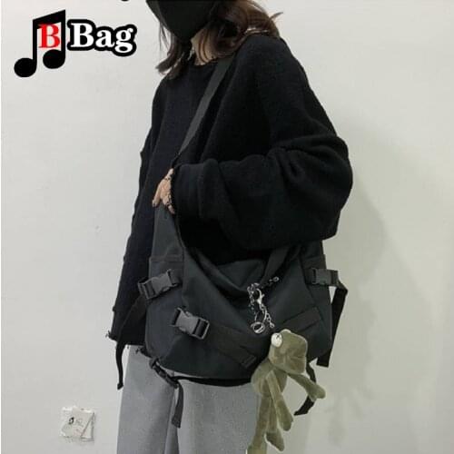 Women canvas bag large capacity shoulder bags high quality Student commuter pack ladies Fashion trend Satchel female tote