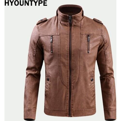 HYOUNTRPE Mens Biker Jackets