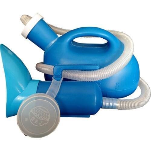 2000ml thicken female/male urinal chamber pot with 1.1/1.3/1.6 meter tube bed use pee pot with cover