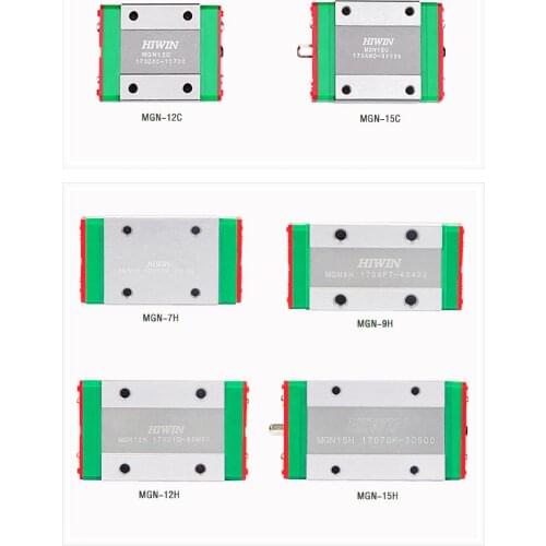 Free Shipping Alloy Steel HIWIN MGN15 MGN12 MGN9 MGN7 linear guide rail From 100 to 500mm for 3d printer CNC