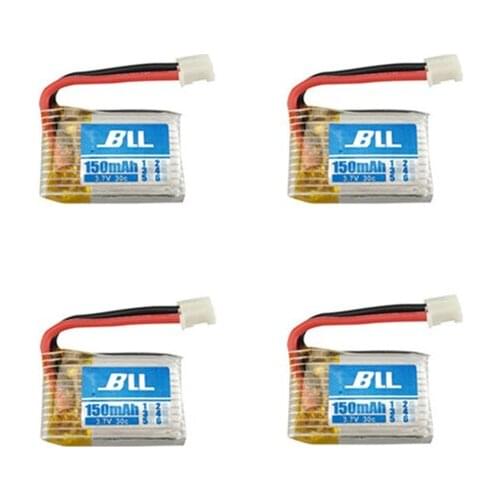 3.7V 150mah Lipo Lithium Battery PH2.0 Plug for E010 E011 E013 H36 RC Quadcopter Battery Drone Parts