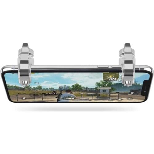 Metal Smartphone Mobile Gaming Trigger For Pubg Mobile Gamepad Fire Aim Button L1R1 Key Shooter Pubg Controller Triggers