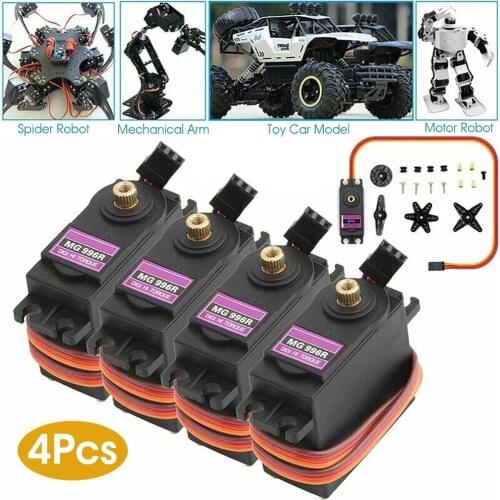4pcs MG996R Metal Gear Digital Torque Servo MG995 For Futaba JR RC Truck Racing MG996 Servo Metal Gear
