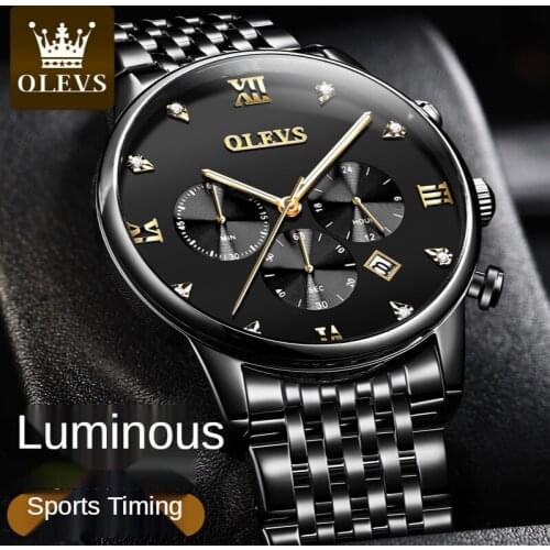 Multi-function watch waterproof men watch male meter movement