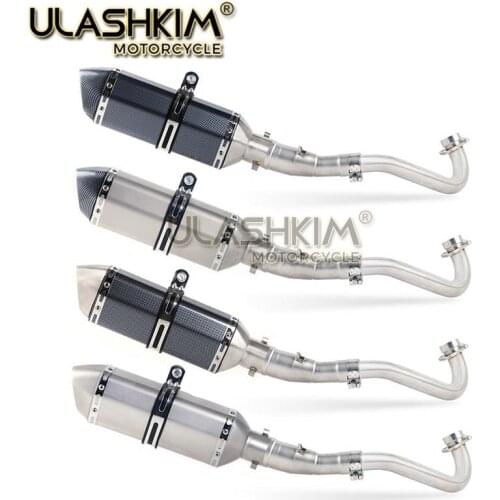 Motorcycle Full System Exhaust Muffler Escape Middle Link Pipe Slip On For yamaha XMAX300 XMAX250 XMAX400 2017 2018