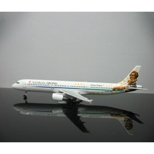 About 9 CM 1:500 airplane A321 Jet aircraft model OE-LBB Austrian Airlines With landing gear alloy plane Kids gift