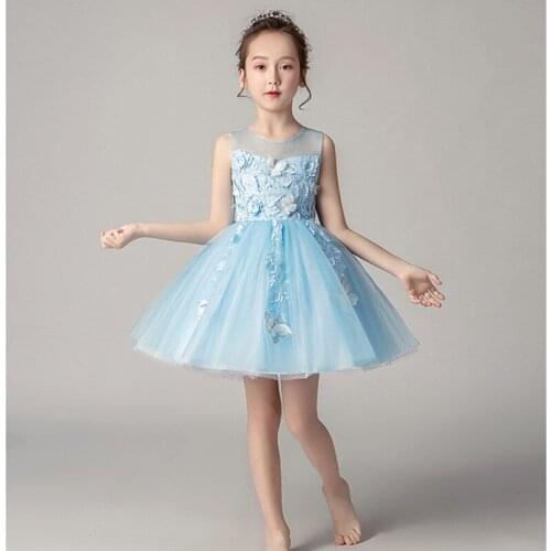 Girl Princess Dress Wedding Dress Flower Children Dress Pengpeng 61 Performance Birthday Party Dress